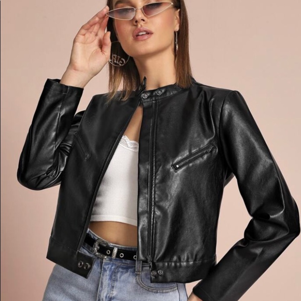 Leather jacket size xs